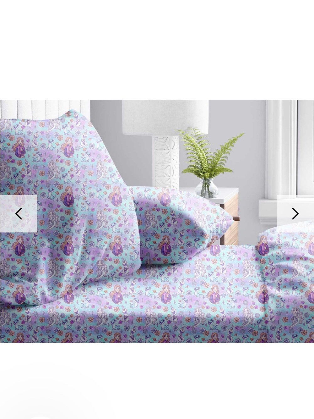 Charlie’s Project Frozen Flowers Bamboo Full Sheet and Pillowcase Set